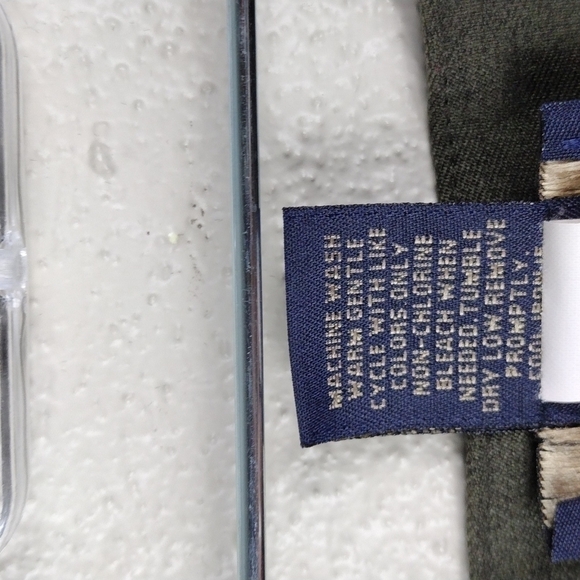 ANDREA Viccaro Petite Olive Green Pleated Front High Waist Straight Leg … - Picture 6 of 11